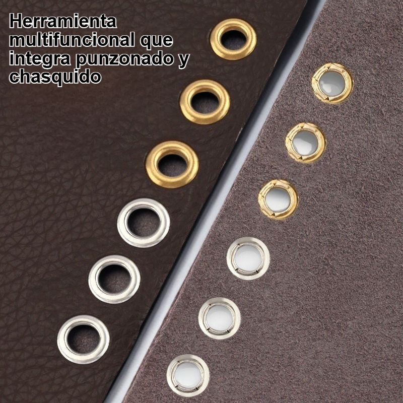 Alicates de ojo de buey con punzonado y chasquido integrados