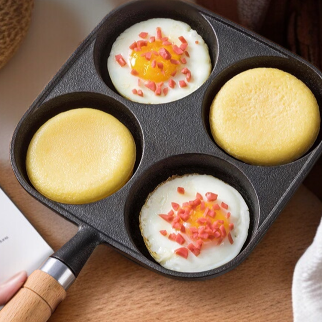 4穴オムレツパンで時短調理