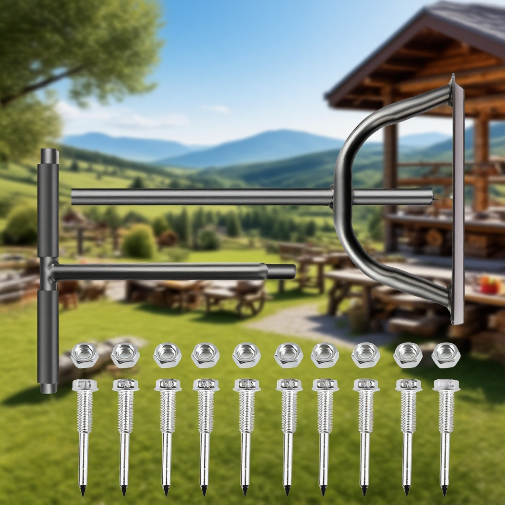 Standing garden soil loosening device