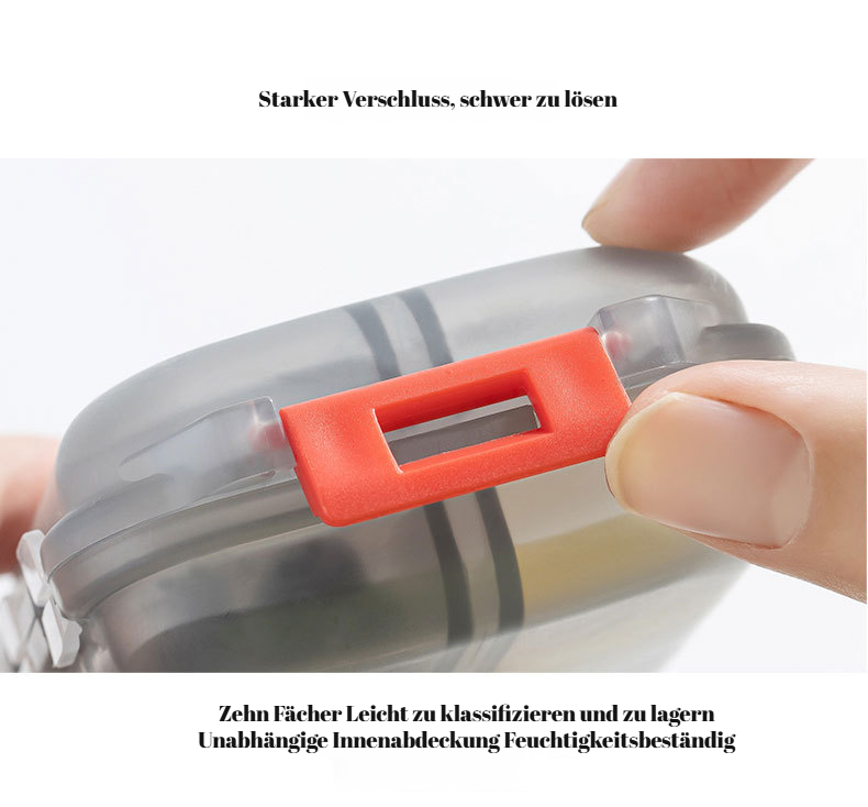 10-Fach Pillendose zur Tablettenorganisation
