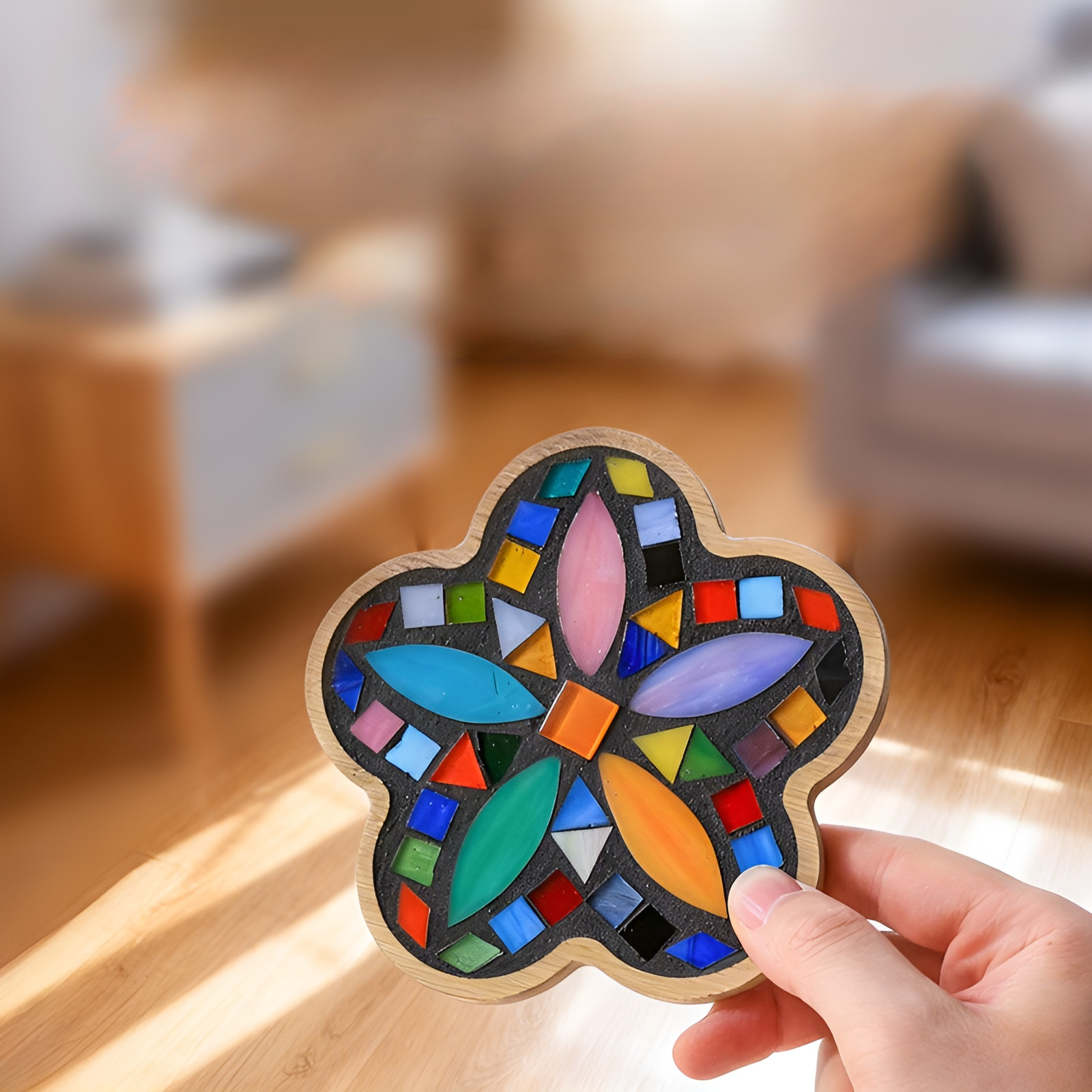 Mosaic Mica Coaster 