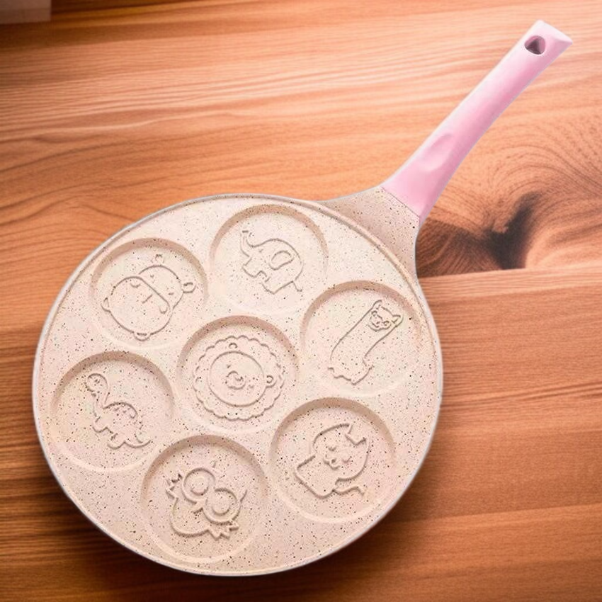 Cartoon Seven-hole Frying Pan Baby Food Non-stick Pan