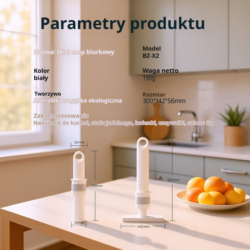 Mini mop ręczny dla leniwych, bez potrzeby mycia rąk