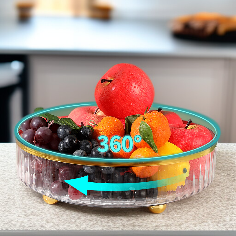 Food-Grade Rotating Organizer Multifunctional Desktop Organizer Kitchen Pet Storage