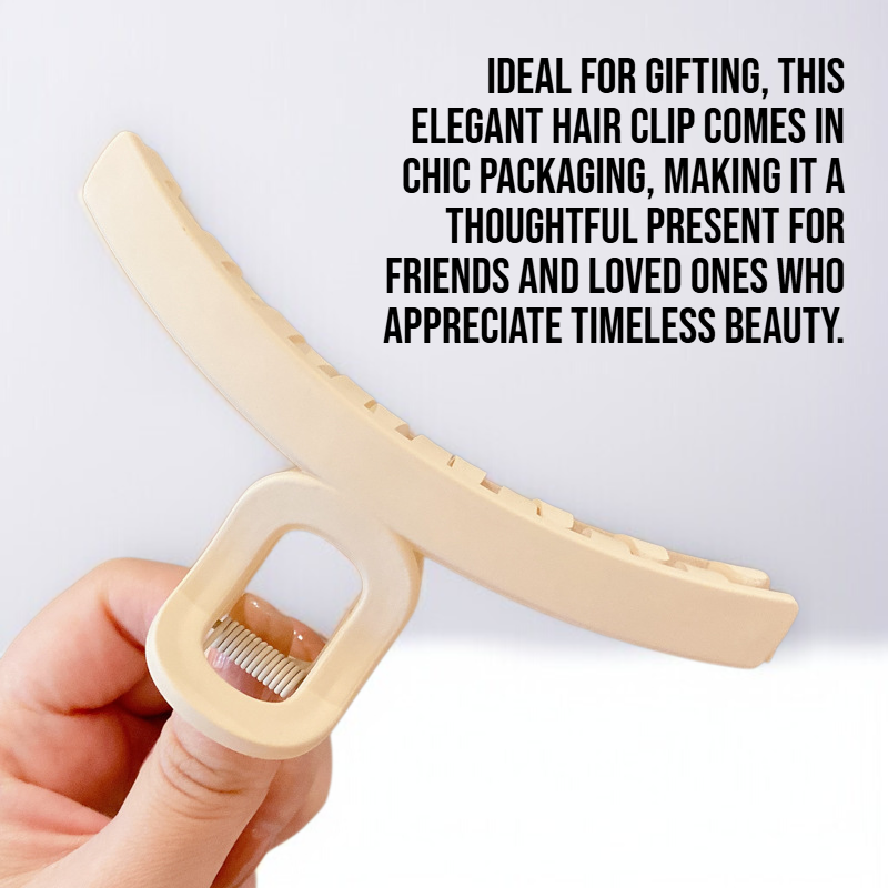 Close-up of elegant matte hair accessory