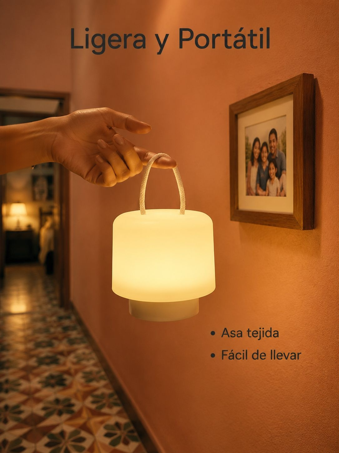 Lámpara de Noche Recargable y Móvil para Recién Nacidos