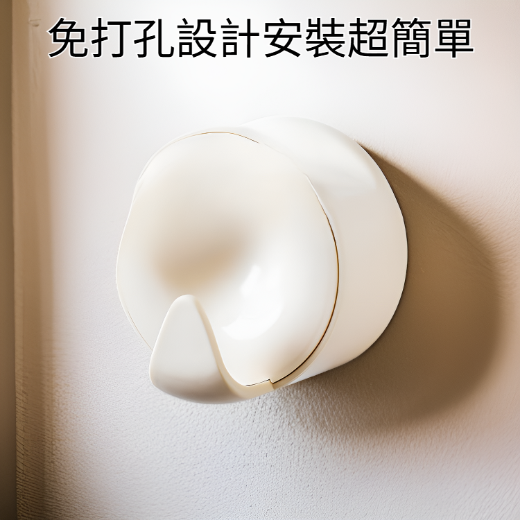 客廳門後黏鉤，衣服整理神器，圓拱形免打孔黏鉤