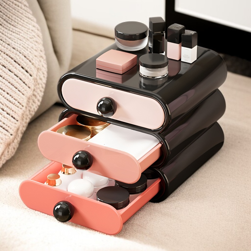Multi-functional Cosmetic Organizer Storage Box for Desktop