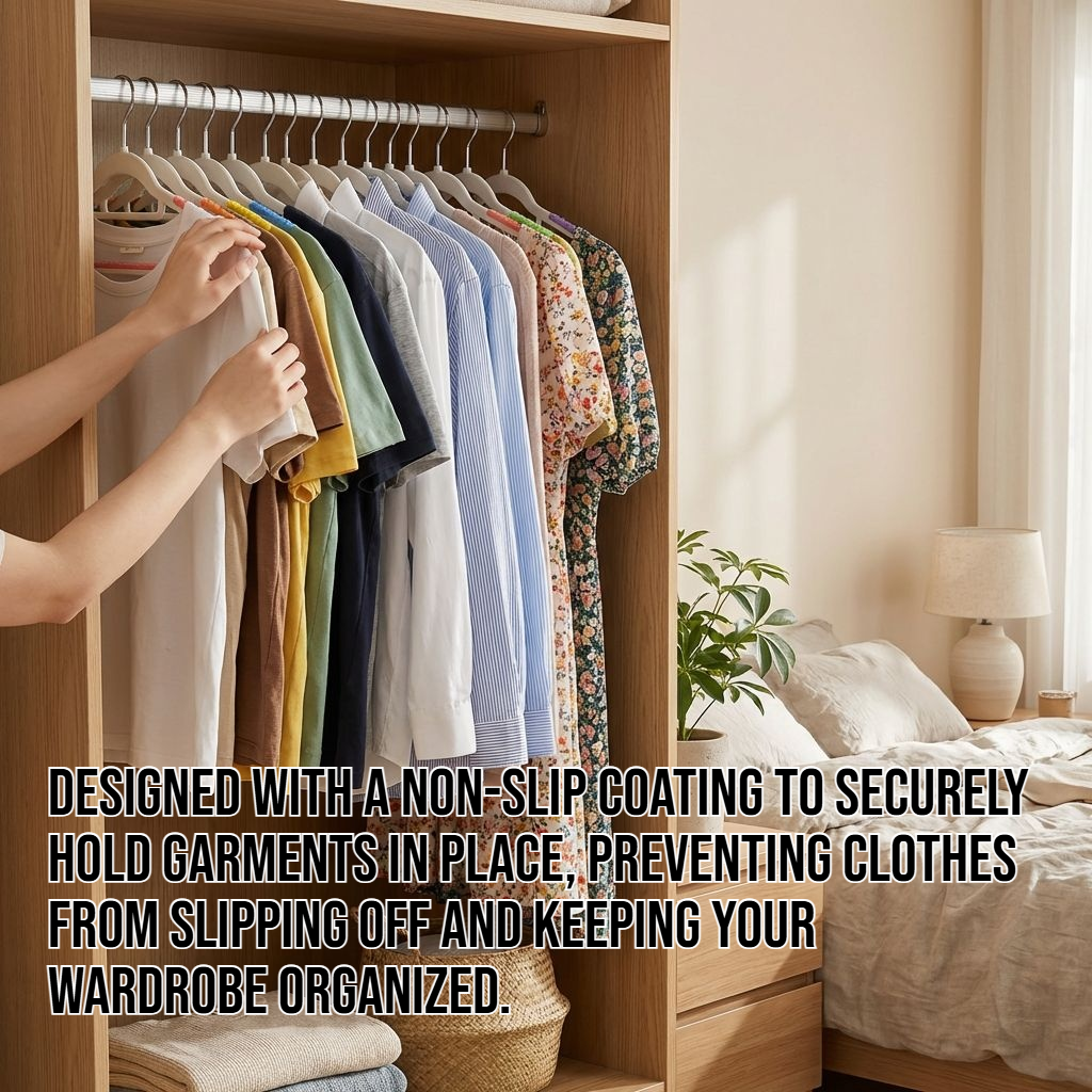 Household non-slip plastic clothes hangers