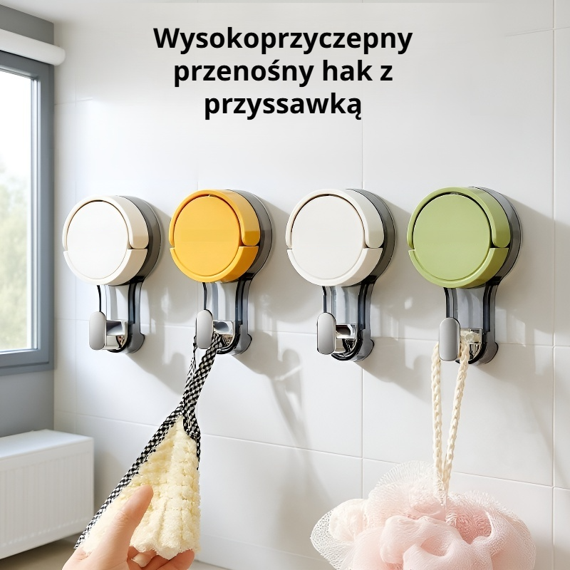 Bezinwazyjny mocny haczyk na przyssawkę