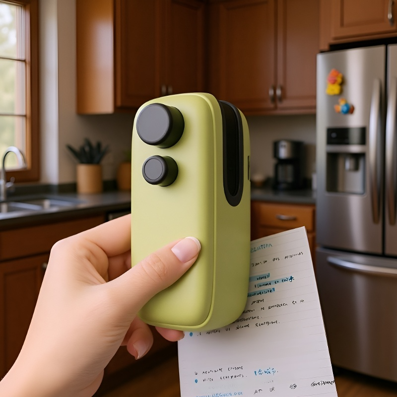 Sellador doméstico de bolsas plásticas, magnético y multifuncional