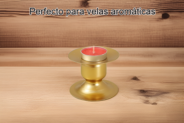 Portavelas de aromaterapia de hierro forjado estilo vintage nórdico en mesa de salón