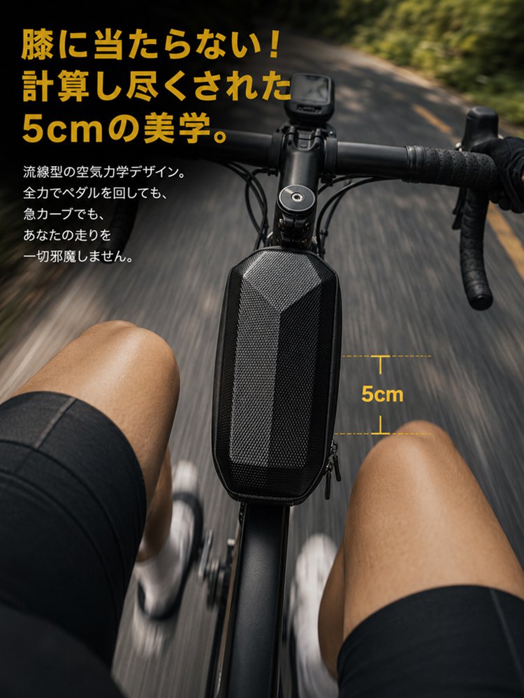 防水耐衝撃小型サイクル用ハードシェルバッグ