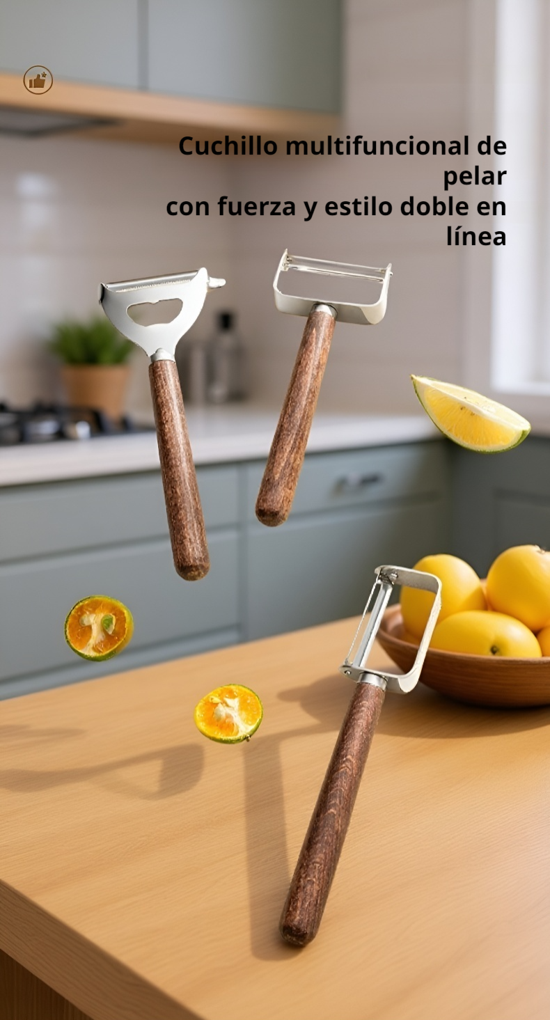 Pelador de acero inoxidable resistente para nueces