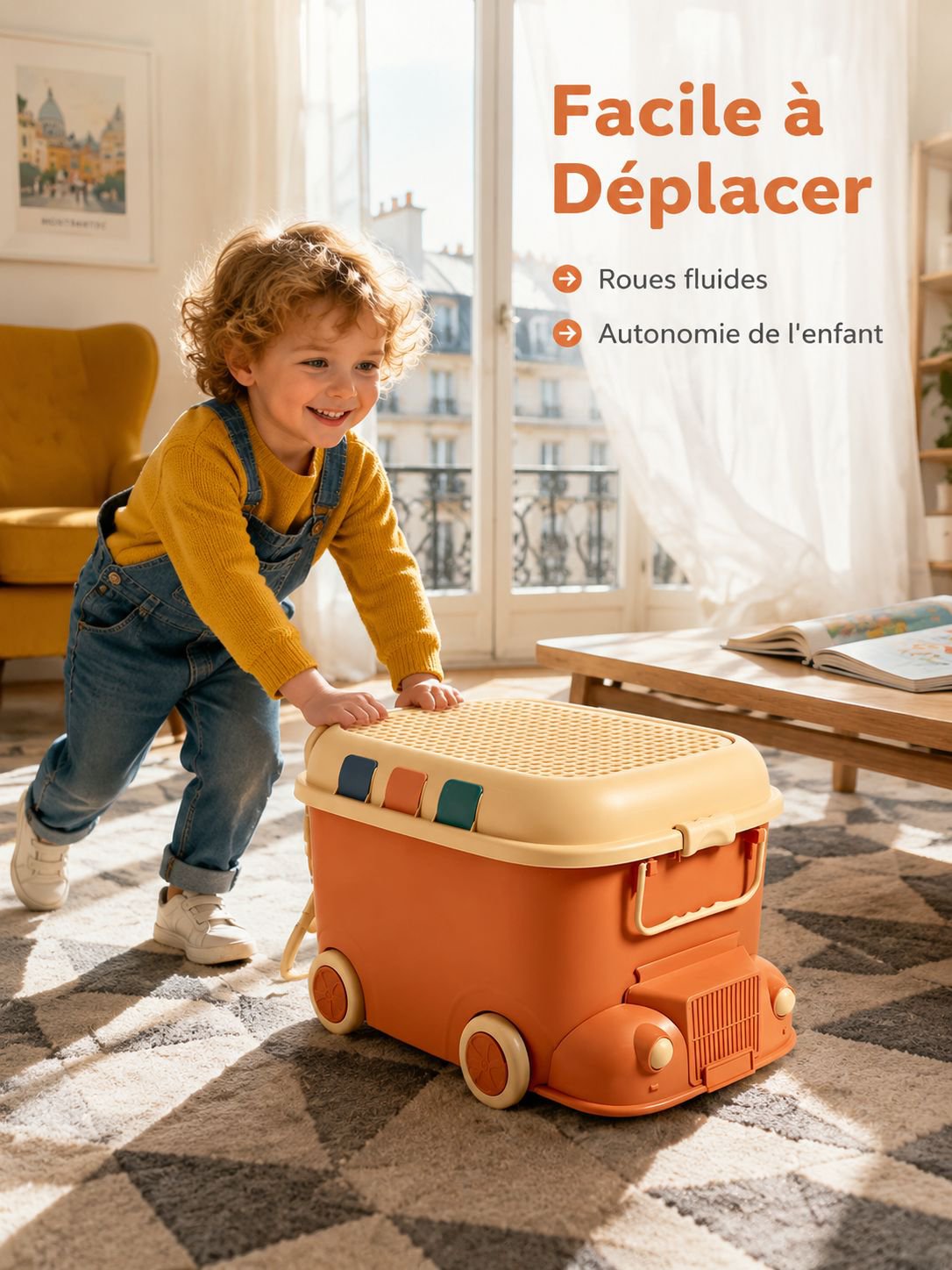 Boîte de rangement de jouets de Locomotive, boîte de rangement domestique, boîte de rangement de pet