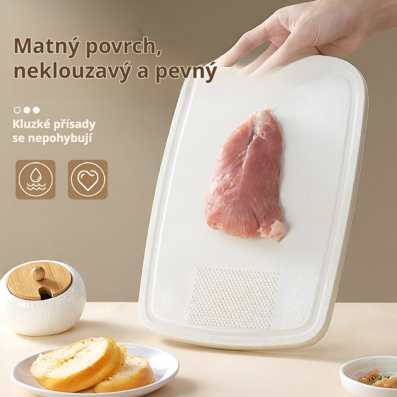 Sada 5dílných kuchyňských nožů s držákem a prkénkem