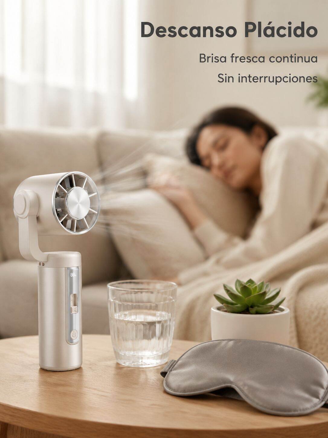 Ventilador portátil de mano fácil de transportar