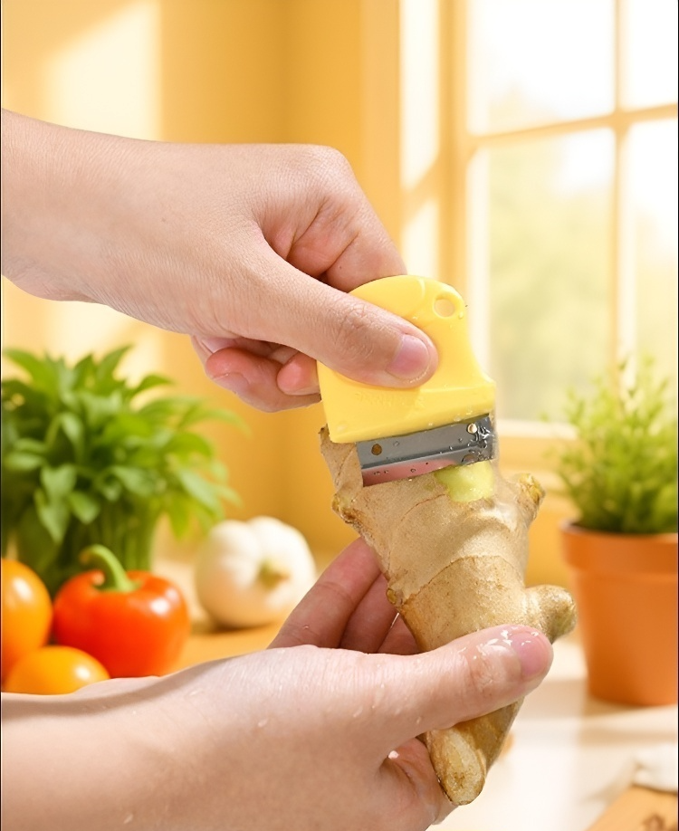 أداة تقشير بمقبض مريح من الفولاذ المقاوم للصدأ