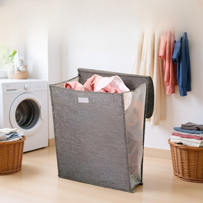 Haushaltskorb für schmutzige Kleidung mit großem Fassungsvermögen,