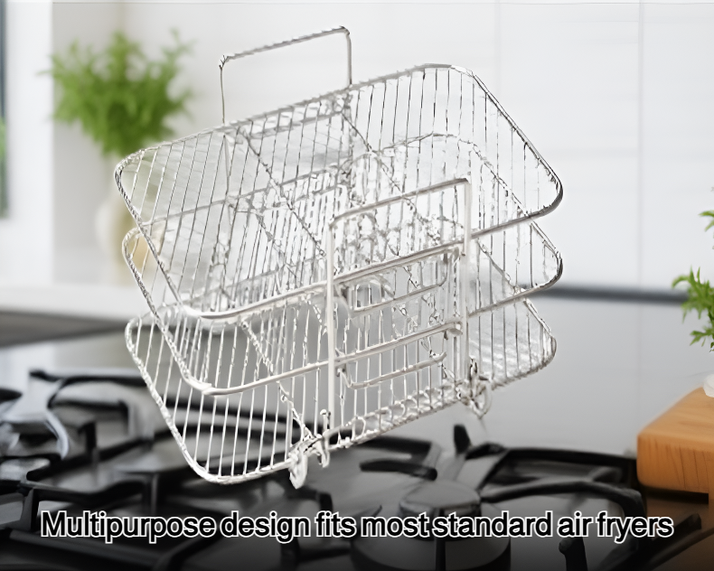 Durable air fryer rack with enhanced thickness