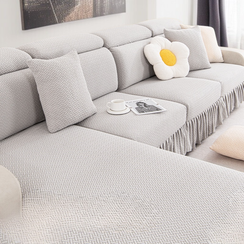 게으름뱅이 사계절용 올백 소파 커버 스판 자카르 가죽 소파 커버 전판 가죽 소파 커버 고양이 잡이 올백 게으름뱅이 소파 커버