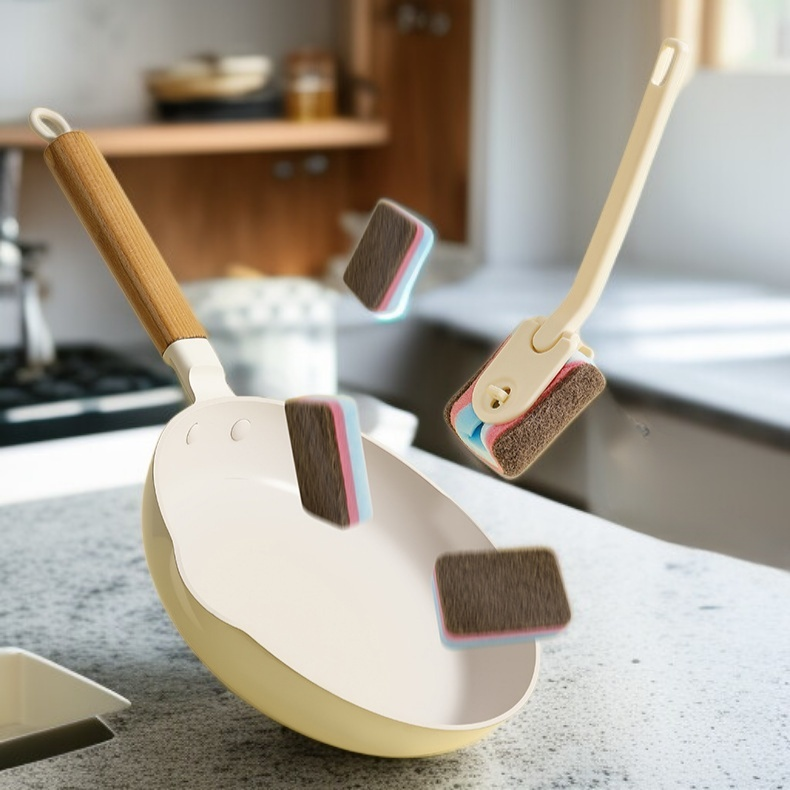 แปรงทำความสะอาดห้องครัวอเนกประสงค์ สำหรับล้างจานและหม้อ