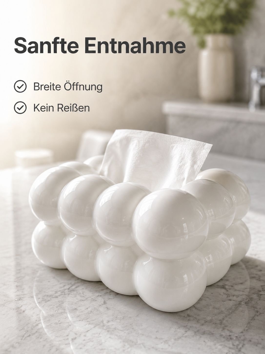 Taschentuchbox im Cream-Stil