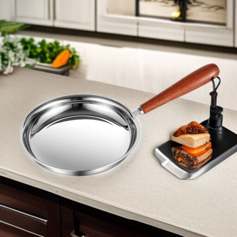 Mini Anti-Spritzschutz Edelstahl Bratpfanne für Zuhause