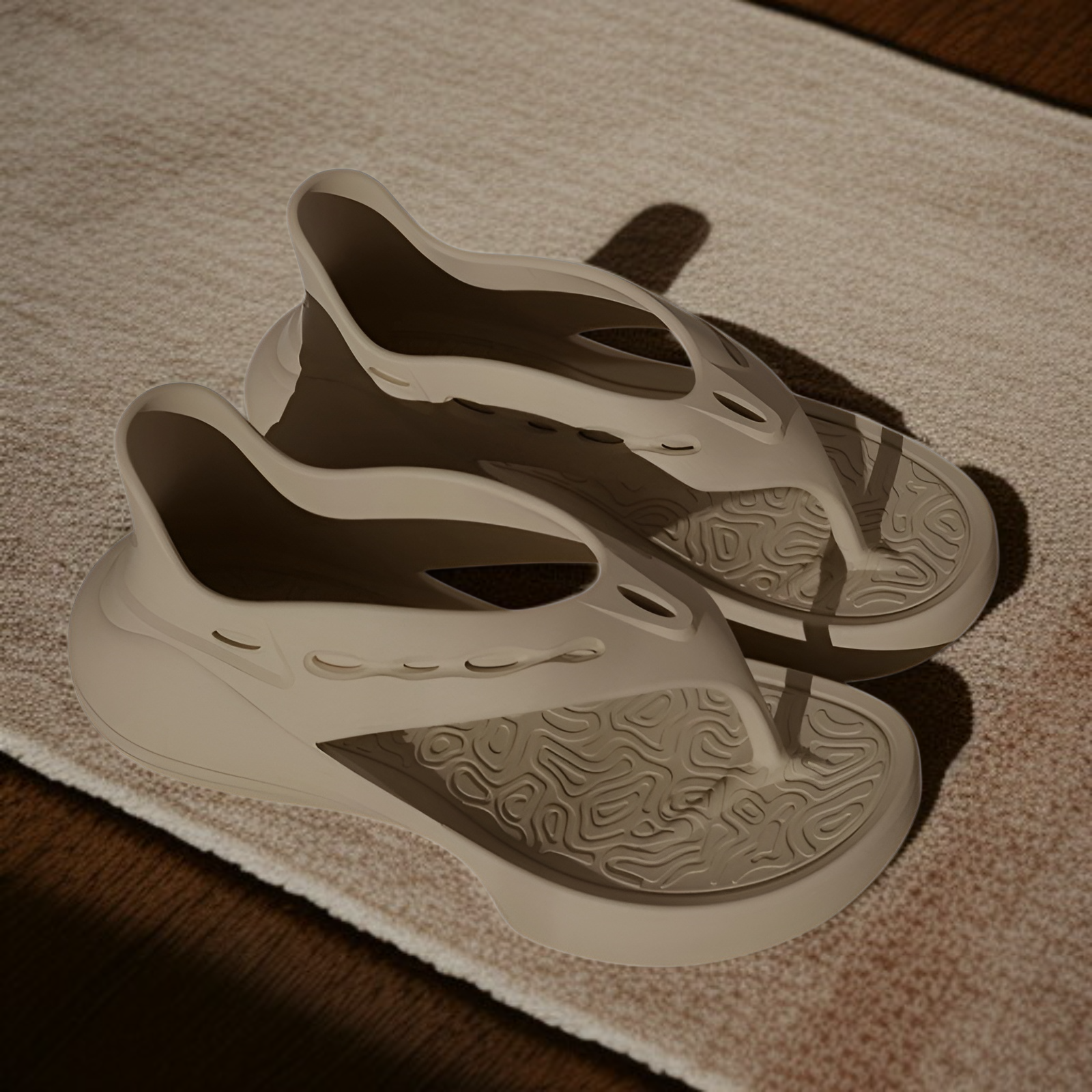 センスのある女性用夏用ホームスリッパ、新しい室内用スリッパ、屋外用滑り止めスリッパ、家庭用ソフトソールスリッパ、ネットセレブサンダル