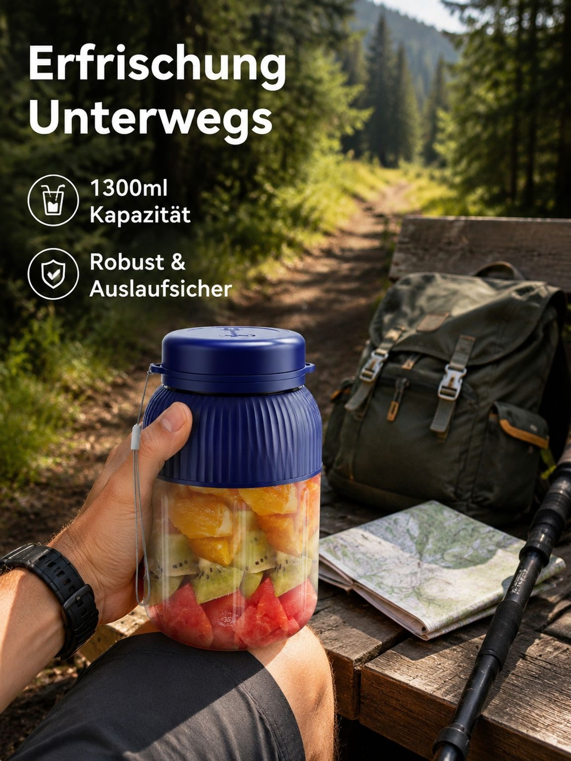 Tragbarer multifunktionaler wiederaufladbarer Entsafter