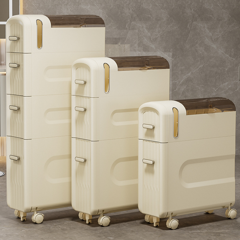 Schmaler Aufbewahrungsschrank für Bad und Küche