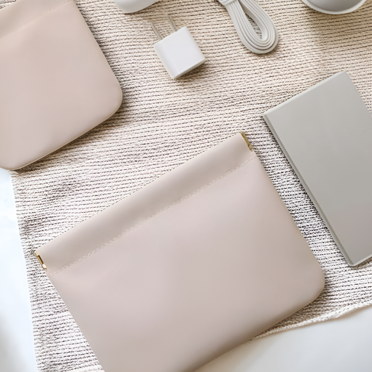 自動閉合緊口收納包 迷你零錢耳機數據線整理袋