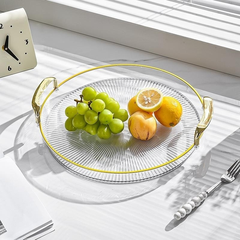 帶雙手柄圓形托盤