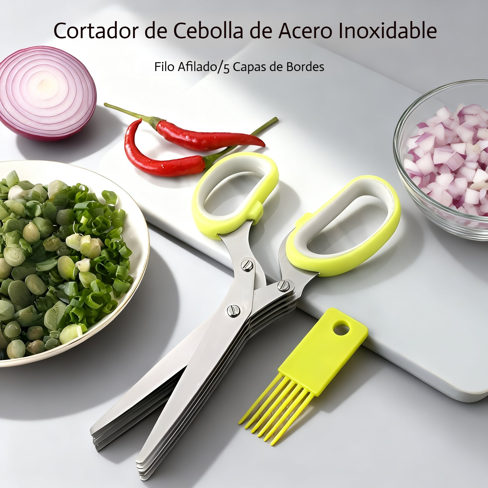 Tijeras de alimentos multiusos aptas para bebés y niños pequeños