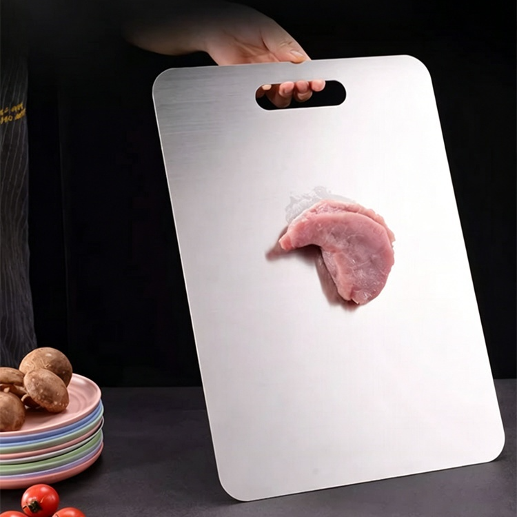 【カビ知らず】厚手304抗菌ステンレスまな板