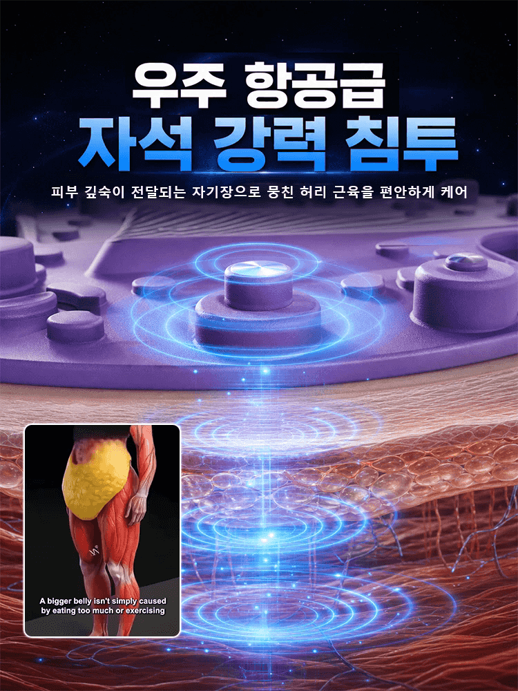 자석형 허리 스트레칭 마사지기