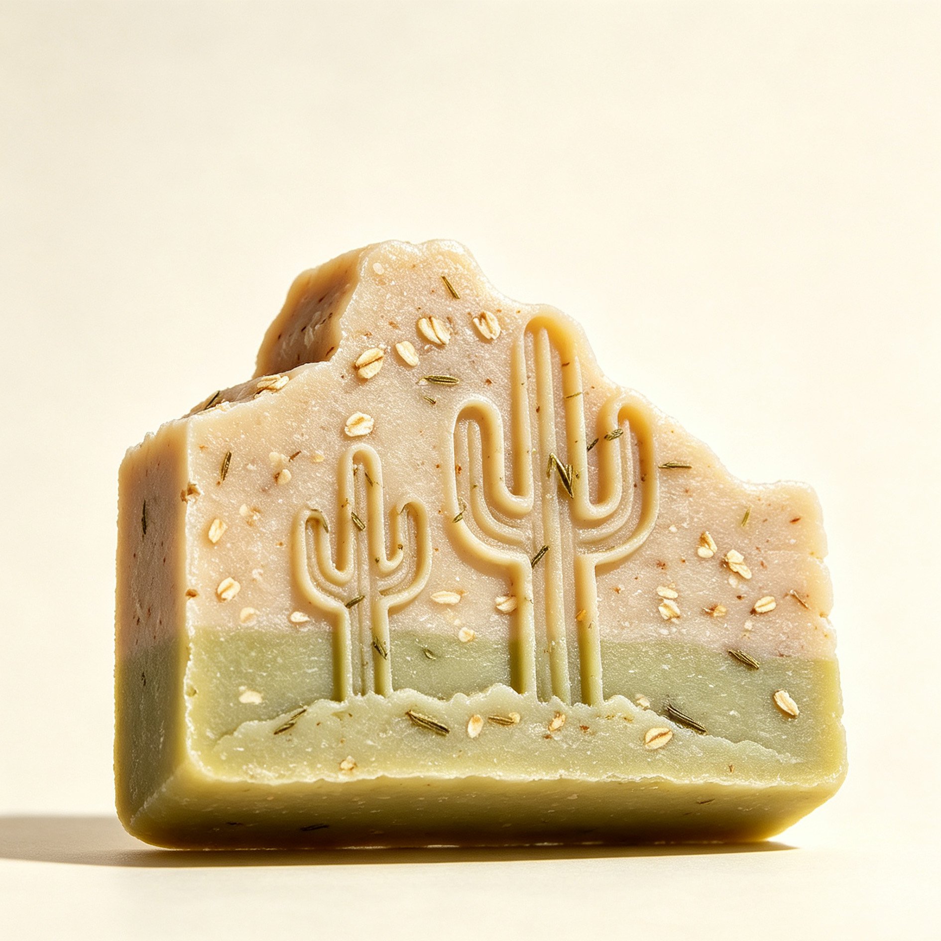 Close-up of hydrating Desert Cactus Soap