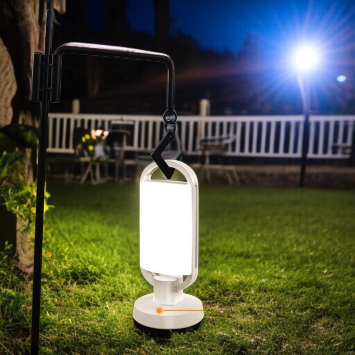 屋外の庭の防水太陽街灯の携帯用照明キャンプ テント ライト庭の夜市場の照明周囲ライト