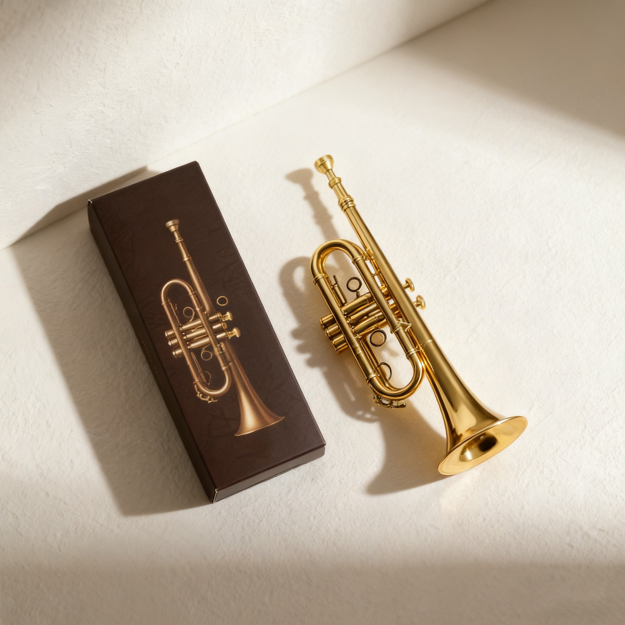 반짝이는 브라스 트럼펫 