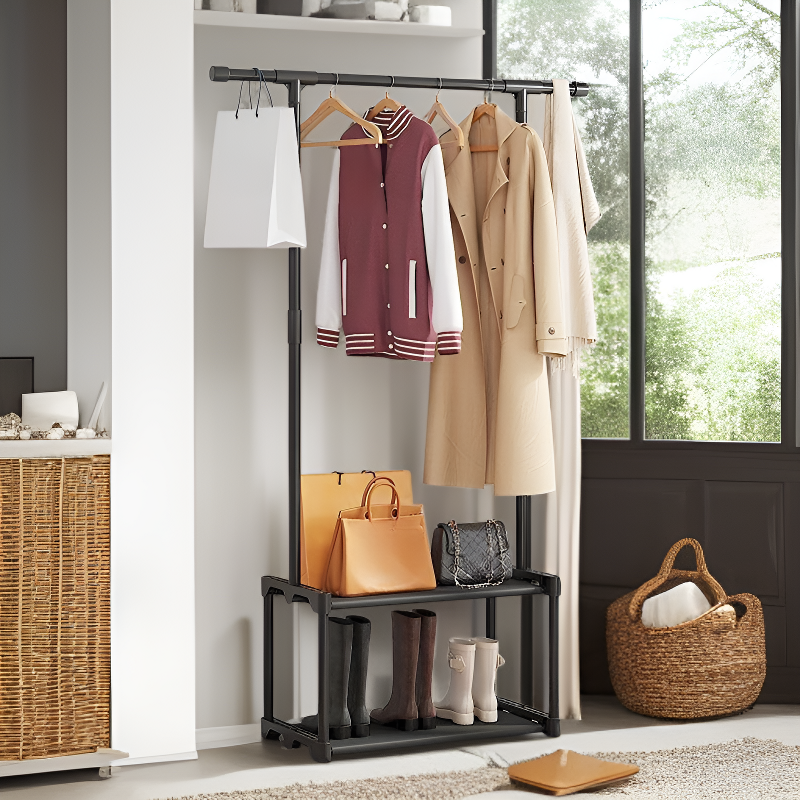 Sturdy Iron Multi-purpose Clothes Rack