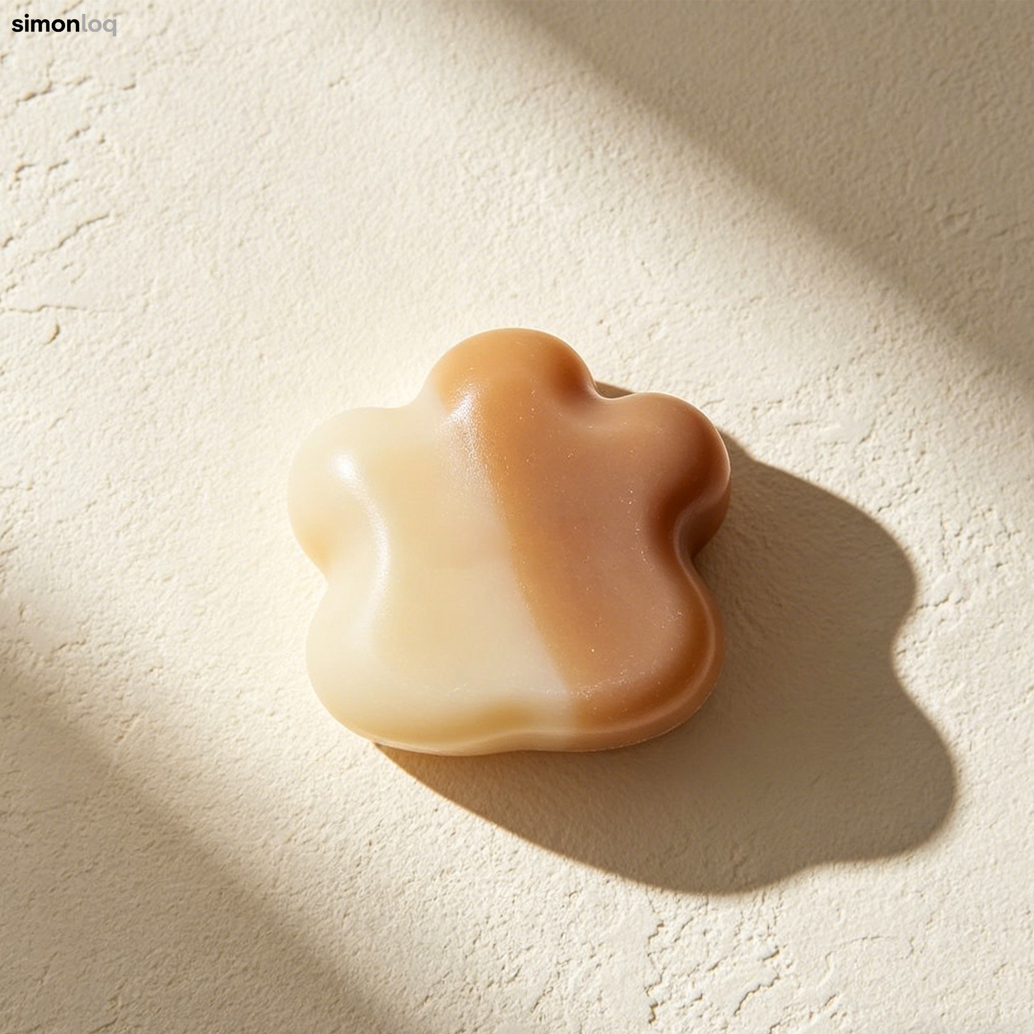 ツートンカラーの手作り石鹸（5個入り）