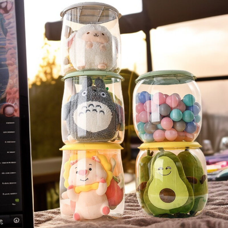 Multifunktionaler Hocker mit Aufbewahrungsfunktion für Kinderpuppen