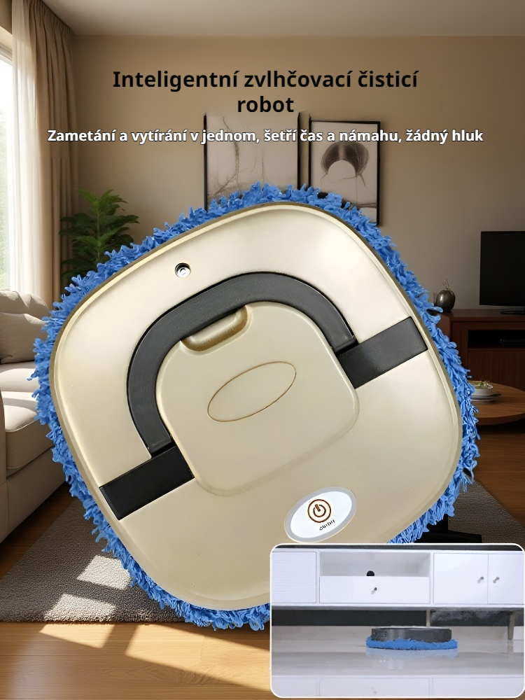 Chytrý zvlhčovač a robotický vysavač s mopem