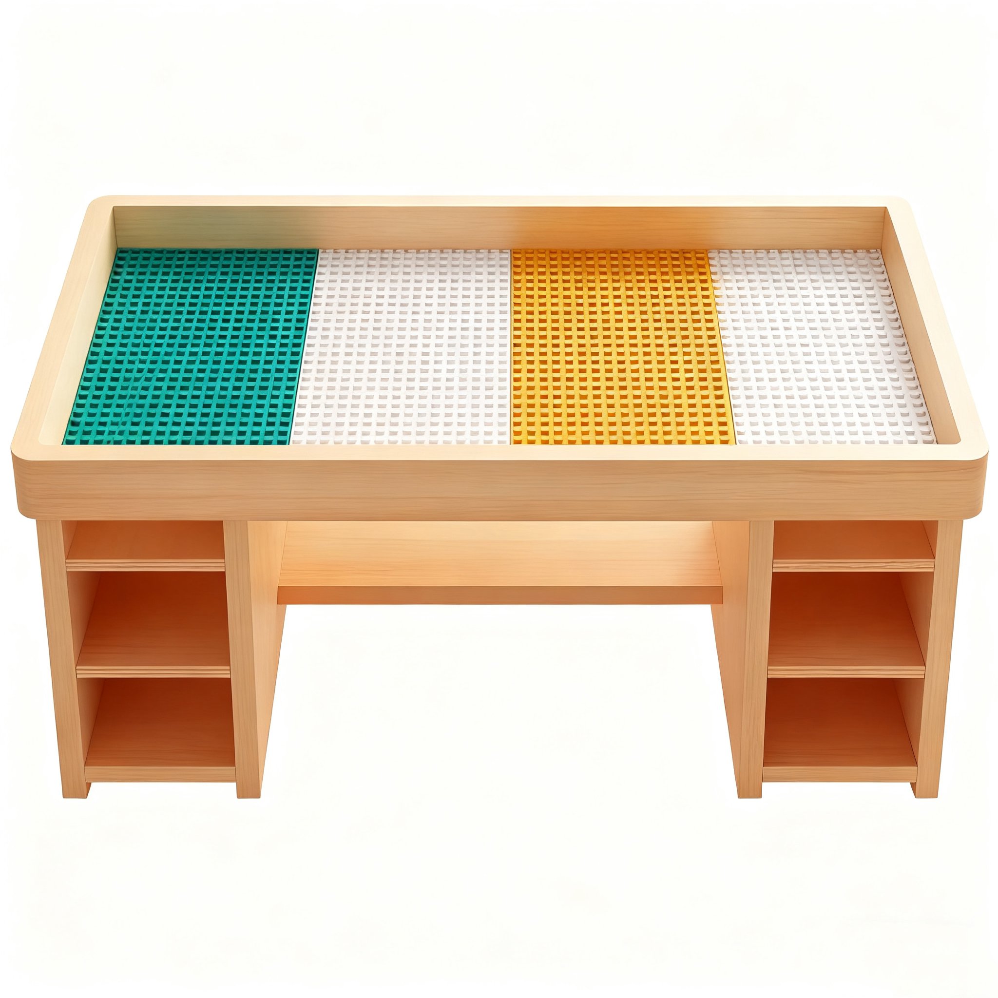 โต๊ะประกอบบล็อกสำหรับเด็ก