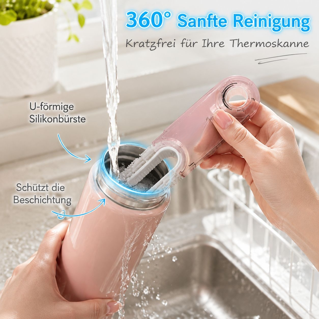 3-in-1 Multifunktionsbürsten-Set (Deckelbürste/Flaschenbürste/Strohhalmbürste)
