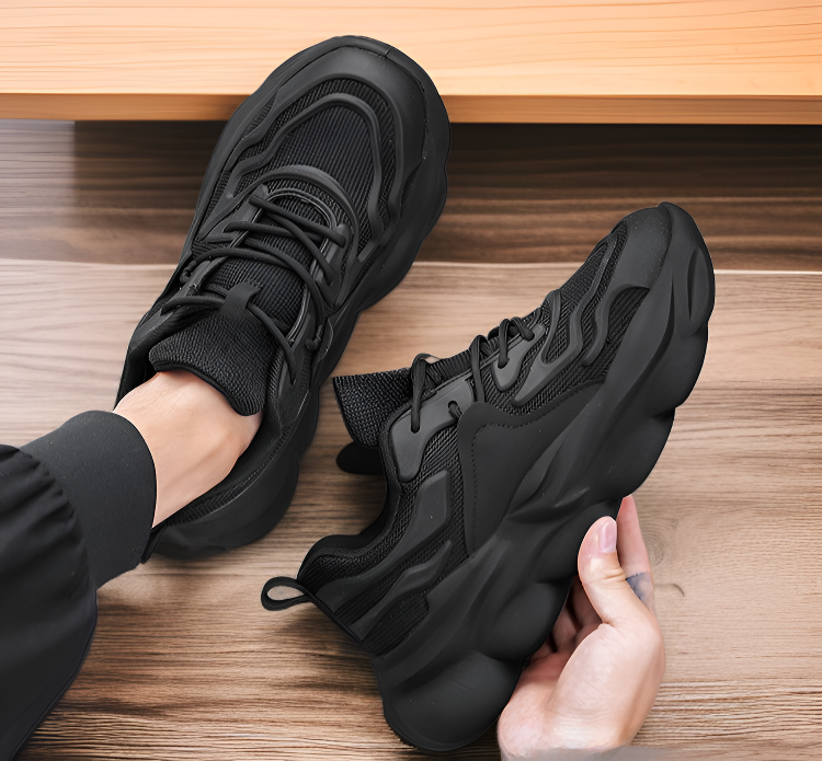 남성용 스포츠화 통풍 메쉬 디자인