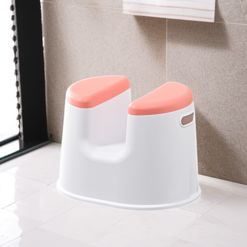 Multi-purpose Bathroom Stool, Safe and Comfortable Design for Home Use