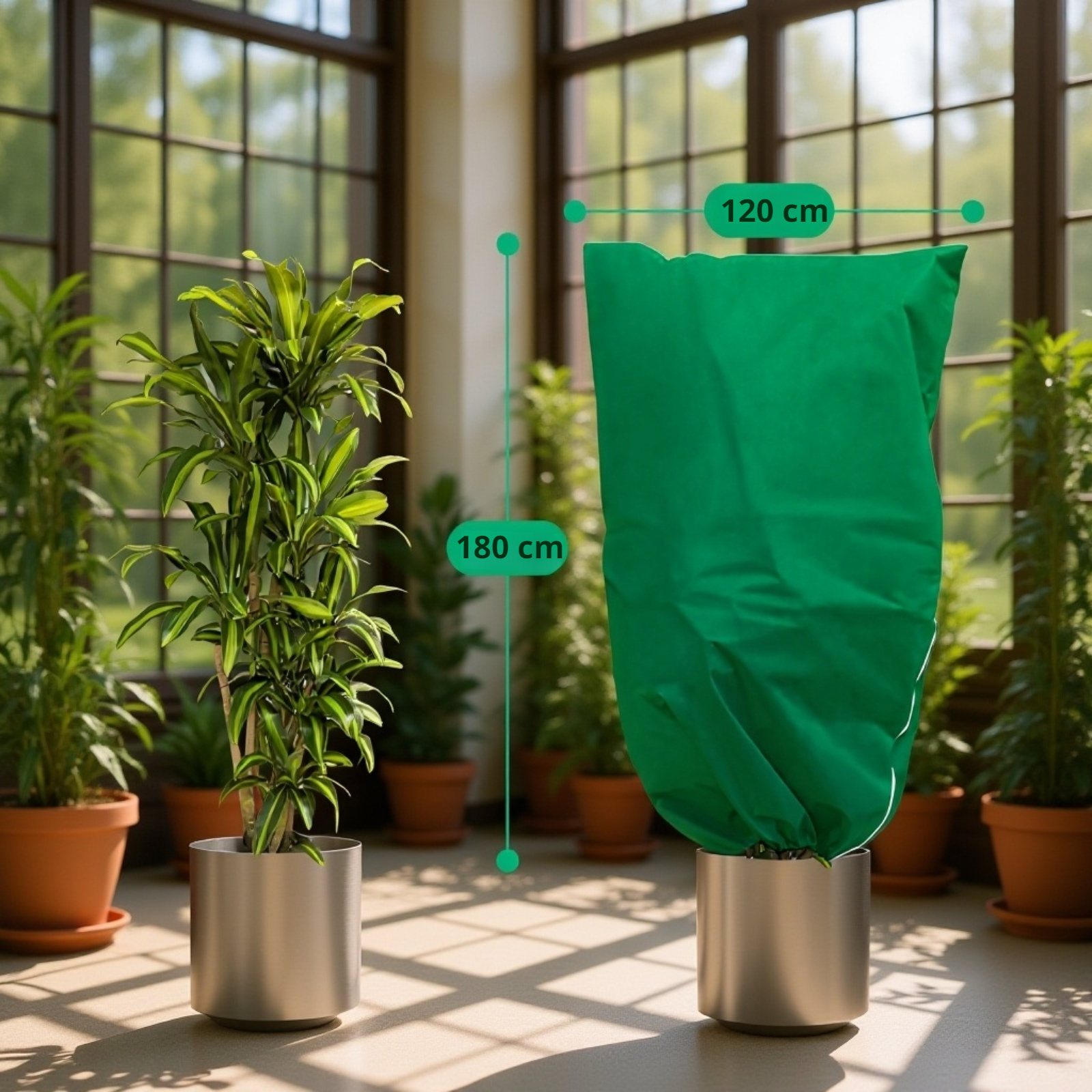 Funda Protectora para Plantas contra Heladas, Soporte de Protección para Árboles