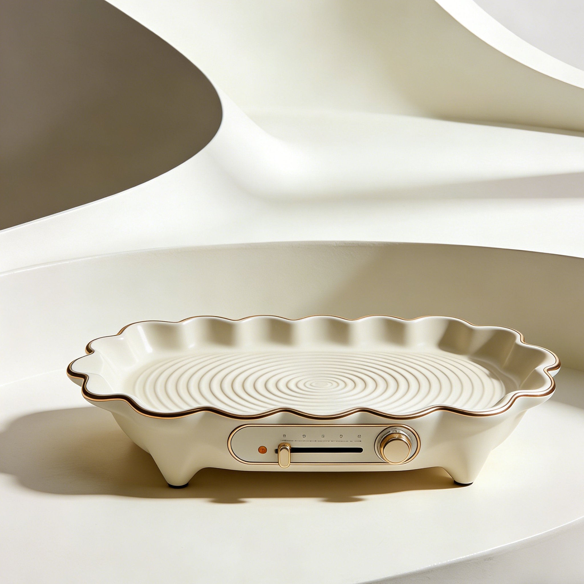 コンパクトな多機能ホットプレートのデザイン