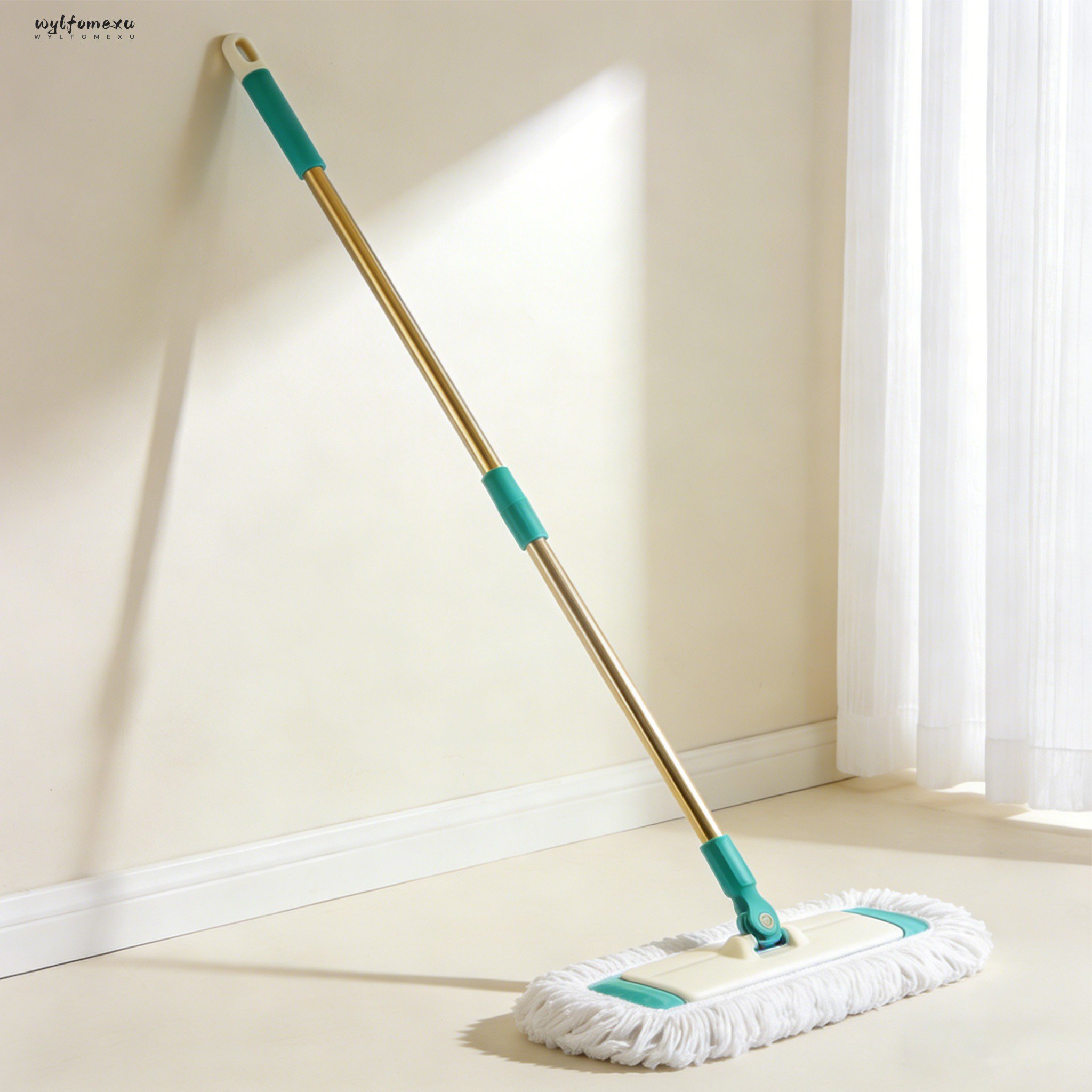 Płaski mop z mikrofibry do podłóg
